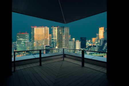 Tokyo skyline at sunset, Japan